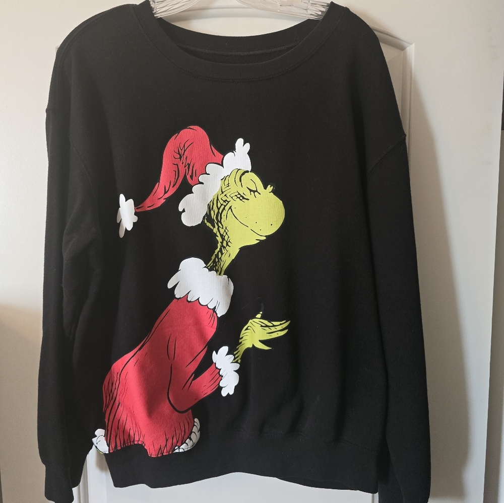 Trendy Plus Size Holiday Grinch-Graphic Sweatshirt